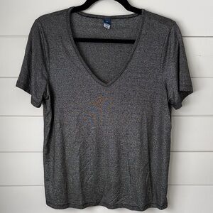 Old Navy Metallic V-Neck Luxe V-Neck